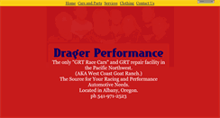 Desktop Screenshot of dragerperformance.com